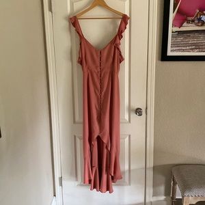 LUSH ruffle edge tank dress